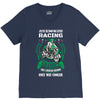 I am A Racing Grandpa Like A Regular Grandpa Only V-Neck Tee