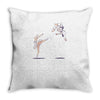 swan kick Throw Pillow