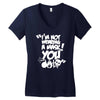 im not wearing a mask you Women's V-Neck T-Shirt