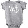 w anchor Baby Onesie