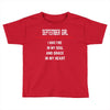 September Girl Toddler T-shirt