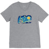 super starry night V-Neck Tee