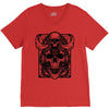 skull V-Neck Tee