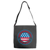 usa fourth of july Adjustable Strap Totes
