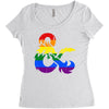 dungeons and dragons lgbtq Women's Triblend Scoop T-shirt