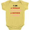 i Am A Woman A Daughter A Mother A Sister Baby Bodysuit