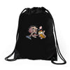 zombie ice cream art Drawstring Bags