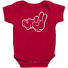 rude hands, ideal gift or birthday present. Baby Bodysuit