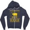 ugly sweater party beer bear funny Zipper Hoodie