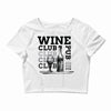Wine Club Crop Top