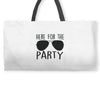 here for the party Weekender Totes