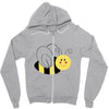 cute bee Zipper Hoodie