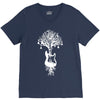 nature guitar white tree music banksy art V-Neck Tee