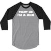 trust me i'm a jedi   funny printed mens 3/4 Sleeve Shirt