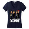 dobre twins dobre brother Women's V-Neck T-Shirt