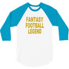 fantasy football legend sunday night football sports league tee shirt 3/4 Sleeve Shirt
