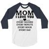 I Love You Mom 3/4 Sleeve Shirt