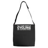 all i care about is cycling and maybe 3 people and food Adjustable Strap Totes
