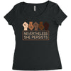 nevertheless she persists Women's Triblend Scoop T-shirt