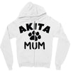 akita mum Zipper Hoodie