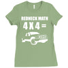 redneck math 4x4 truck Ladies Fitted T-Shirt
