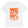 we are the 99% t shirt occupy wall street anti corporate greed black V-Neck Tee