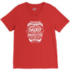 Super Cool Daddy Of A Freaking Awesome Daughter V-Neck Tee
