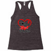 niece i wear a red heart ribbon Racerback Tank