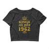 kings are born in 1962 Crop Top