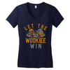 let the wookiee win Women's V-Neck T-Shirt
