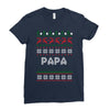 ugly christmas papa Ladies Fitted T-Shirt