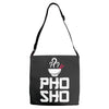 asian food humor chopsticks Adjustable Strap Totes