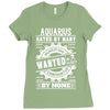 Aquarius Hated By Many Wanted By Plenty Ladies Fitted T-Shirt