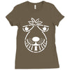 spacehopper ~ mens funny retro Ladies Fitted T-Shirt