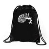 climbing evolution Drawstring Bags