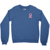 breast cancer ribbon survivor pocket Crewneck Sweatshirt