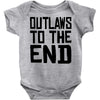 outlaws to the end 3 Baby Bodysuit