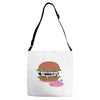 monster burger Adjustable Strap Totes
