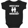 under new management stag night wedding mens Baby Bodysuit