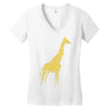 giraffe Women's V-Neck T-Shirt