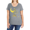 the moon Ladies Curvy T-Shirt