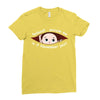 November Peeking Out Baby Boy Ladies Fitted T-Shirt