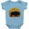 roam sweet roam slouchy Baby Onesie
