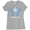 argentina 78 world cup 1978 retro football Ladies Fitted T-Shirt