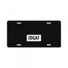 idgaf Dua Lipa License Plate