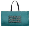 i love the smellof burnt rubber Weekender Totes