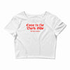 funny t shirt come to the dark side we have cookies rude tee offensive Crop Top