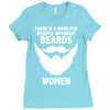 funny beards Ladies Fitted T-Shirt