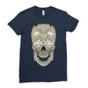 skull plants Ladies Fitted T-Shirt