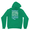 happily married to a man kicking the crap outta stomach cancer Unisex Hoodie
